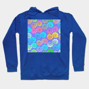 Graphic Spiraling Circles on Lavender Hoodie